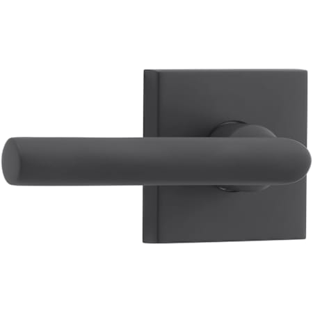 Baldwin Tube Passage Leverset with Contemporary Square Rose Satin Black