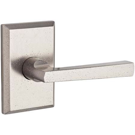 Baldwin Taper Privacy Leverset with Rustic Square Rose White Bronze