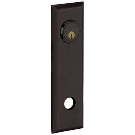 Baldwin Individual 9.4" Height Square Passage Rosette Distressed Oil Rubbed Bronze
