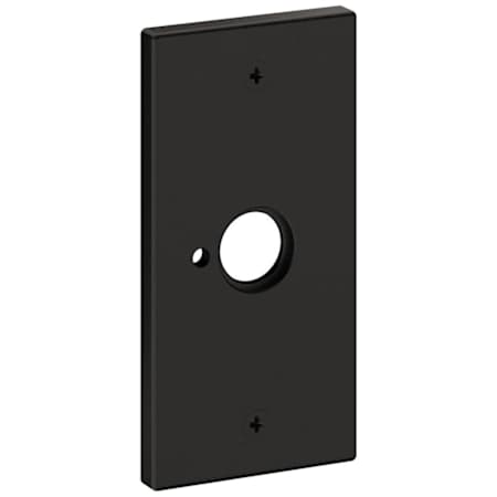 Baldwin R052 Rectangular Privacy Rosette Only from the Estate Collection - Pair Distressed Oil Rubbed Bronze