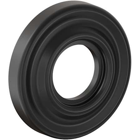 Baldwin R057 2" Traditional Rose for Dummy - Single Distressed Oil Rubbed Bronze