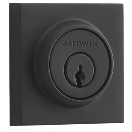 Baldwin Contemporary Square SmartKey Single Cylinder Keyed Entry Deadbolt Satin Black