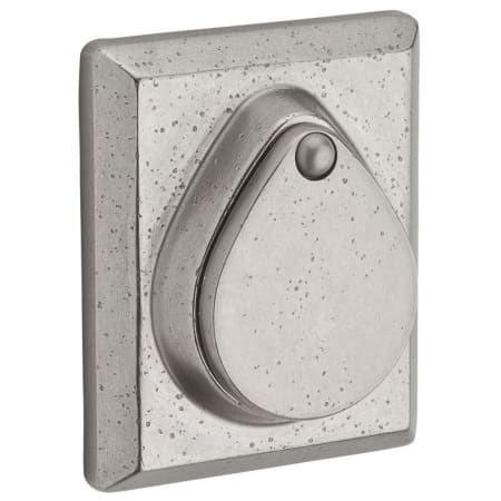 Baldwin Rustic Square Standard C Keyway Single Cylinder Keyed Entry Deadbolt White Bronze