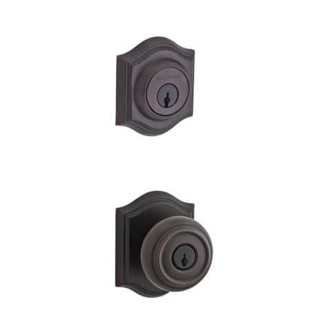 Baldwin Traditional Single Cylinder Keyed Entry Door Knob Set and Deadbolt Combo from the Reserve Collection Venetian Bronze