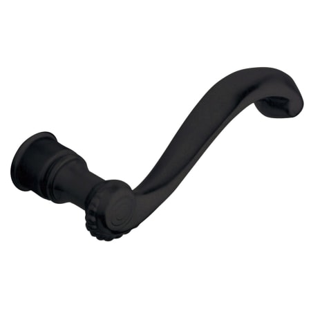 Baldwin Pair of Estate Rope Levers without Rosettes Distressed Oil Rubbed Bronze
