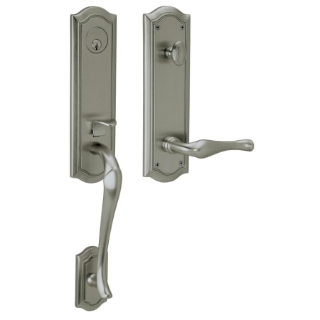 Baldwin Left Handed Bethpage Escutcheon Dummy Set Handleset with Bethpage Interior Lever Antique Nickel