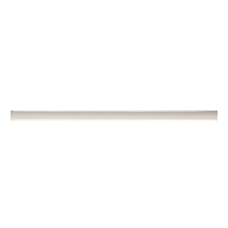 Bedrosians Clara 12" x 1" Glossy Porcelain Grout or Thin-Set Tile Jolly - Sold by Piece (1 LF/Piece) Gray