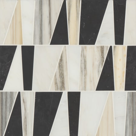 Bedrosians Sample Only of 10000111.7512.63 Eastern White / Nero Marquina / Calacatta Zebrino