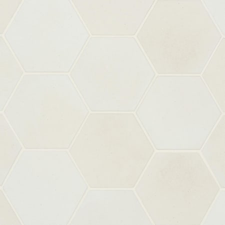 Bedrosians Celine - 4" x 5" Hexagon Floor and Wall Tile - Matte Visual - Sold by Carton (4.68 SF/Carton) White