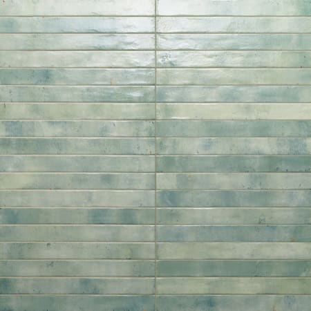 Bedrosians Chroma - 2" x 18" Rectangle Wall Tile - Glossy Visual - Sold by Carton (7.42 SF/Carton) Aquamarine