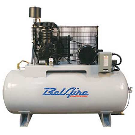 BelAire Compressors 7.5 HP 80 Gal 175 Max PSI Two-Stage Stationary Electric (208, 230 Volt 1 Phase) Reciprocating Air Compressor with Horizontal Tank N/A