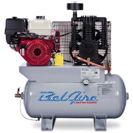 BelAire Compressors 13 HP 30 Gal 175 Max PSI 25.3 CFM Two-Stage Truck Mount Gas Reciprocating Air Compressor N/A