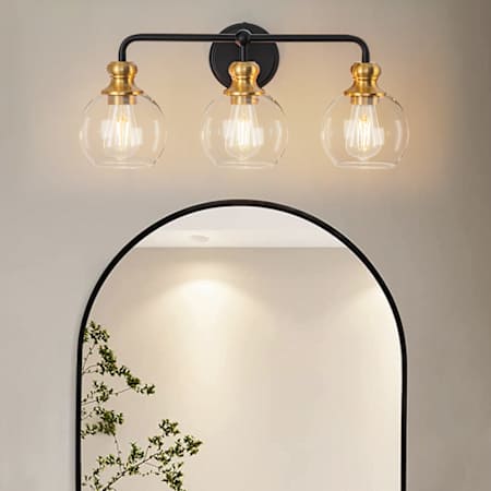 Bellevue Irvine 3 Light 22" Wide Vanity Light Black