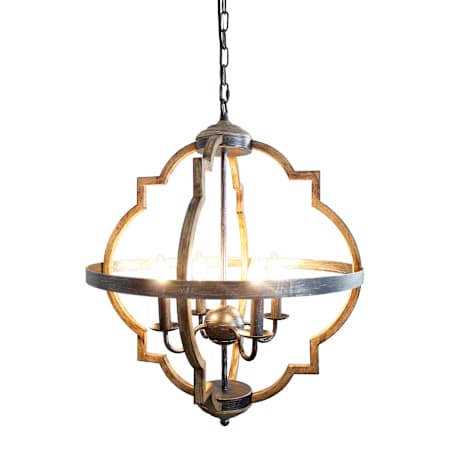 Bellevue 4 Light 21" Wide Taper Candle Pendant Silver