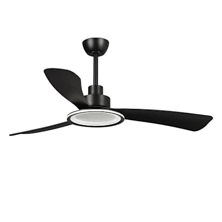 Bellevue 52" 3 Blade Indoor LED Ceiling Fan Black