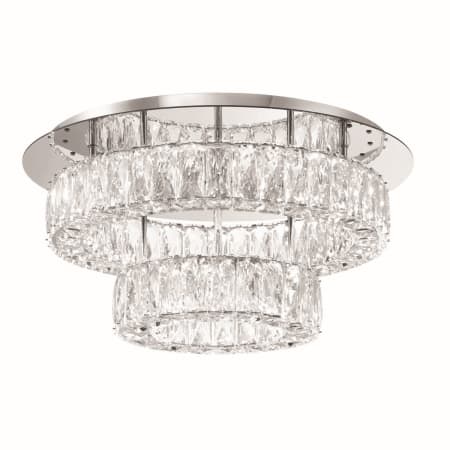 Bellevue 20" Wide LED Flush Mount Ceiling Fixture Chrome