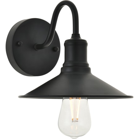Bellevue Glynis Single Light 8" Tall Bathroom Sconce Black