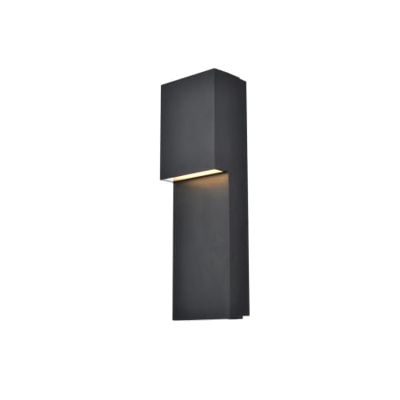 Bellevue Merissa 16" Tall LED Outdoor Wall Sconce Black