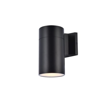 Bellevue Merissa 8" Tall Outdoor Wall Sconce - Cylindrical Fixture Black
