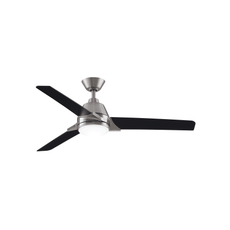 Bellevue Trilogy 52" 3 Blade Indoor AC Induction Ceiling Fan - Controller and Light Kit Included Brushed Nickel