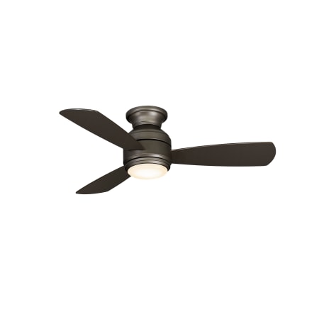 Bellevue Para 44" 3 Blade Hugger Indoor AC Induction Ceiling Fan - Controller and Light Kit Included Matte Greige