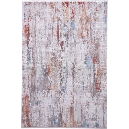 Bellevue Hadley 7-3/4' x 11' Viscose Abstract Rectangular Area Rug From the Logan Collection Ivory / Multi