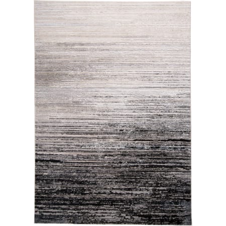Bellevue Ronan 1-3/4' x 2-3/4' Polyester Abstract Rectangular Throw Rug From the Owen Collection Coal / Dark Gray