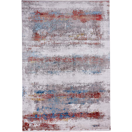 Bellevue Hague 6-1/2' x 9-1/2' Viscose Abstract Rectangular Area Rug From the Logan Collection Blue / Red