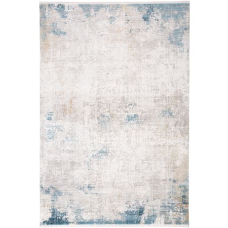 Bellevue Haven 3' x 5' Viscose Vintage Rectangular Area Rug From the Logan Collection Ivory / Blue