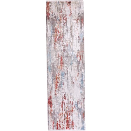 Bellevue Hadley 3' x 10' Viscose Abstract Rectangular Area Rug From the Logan Collection Ivory / Multi