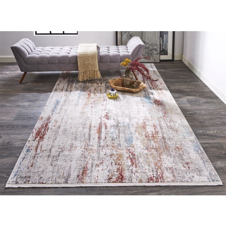 Bellevue Hadley 11-1/2' x 14-1/2' Acrylic, Cotton and Viscose Abstract Rectangle Area Rug From the Logan Collection Ivory / Multi