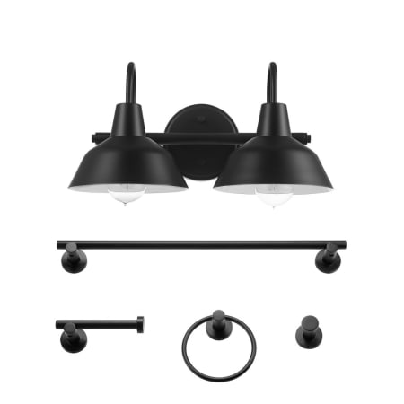 Bellevue Renown 2 Light 16" Wide Vanity Light Matte Black