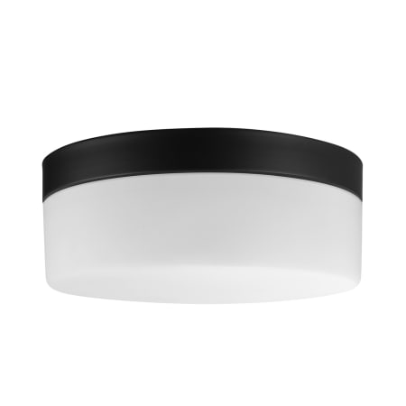 Bellevue Solidaris 13" Wide LED Outdoor Flush Mount Drum Ceiling Fixture Black