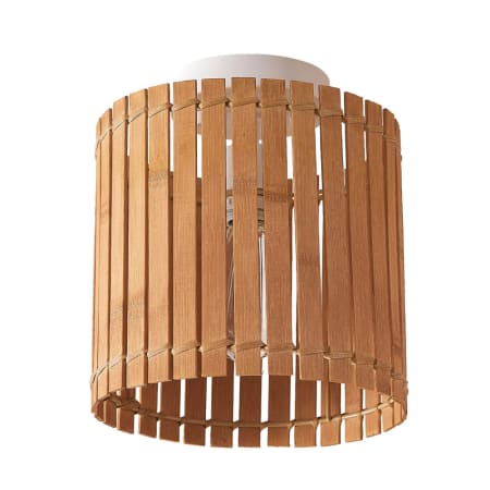 Bellevue Juniper 9" Wide Semi-Flush Ceiling Fixture Matte White