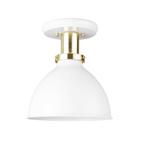 Bellevue Magi 9" Wide Semi-Flush Ceiling Fixture Matte White