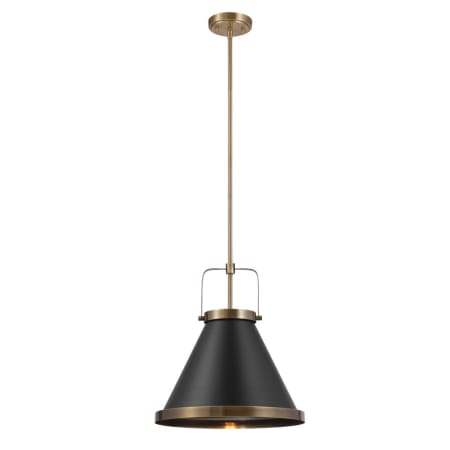 Bellevue Shadow 15" Wide Pendant Matte Black