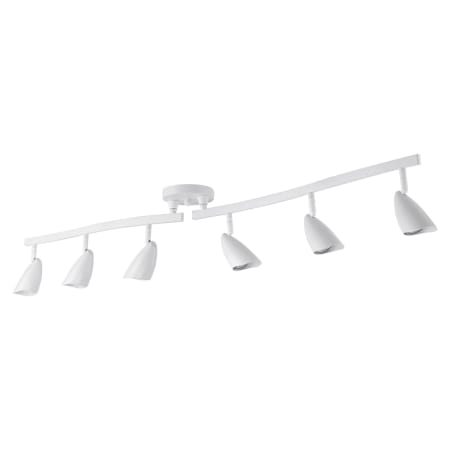 Bellevue Erinome 6 Light 52-3/8" Wide Fixed Rail Ceiling Fixture Matte White