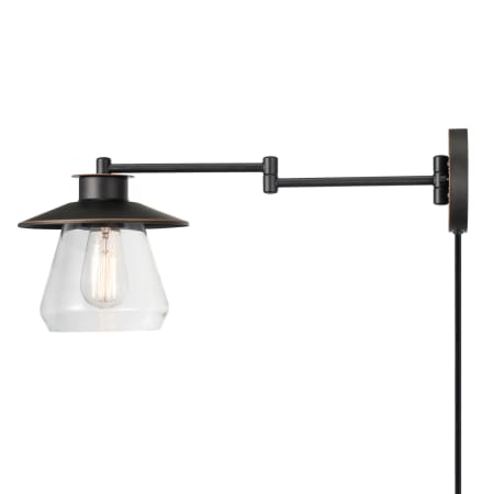 Bellevue Single Light 9" Tall LED Hardwired or Plug-In Wall Sconce Oil Rubbed Bronze