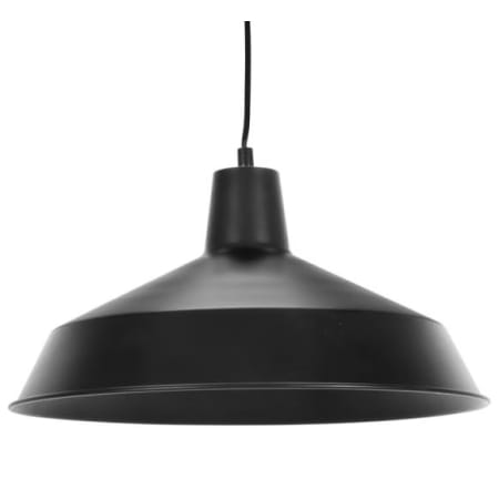 Bellevue 16" Wide Plug-In Pendant Matte Black