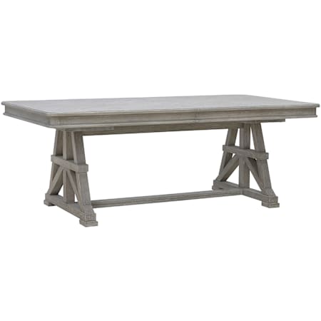 Bellevue Abbotts Glen 120" Wide Oak Dining Table Windmill Grey