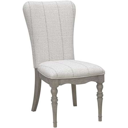 Bellevue Abbotts Glen 20" Wood Polyester Dinner Chair Windmill Grey