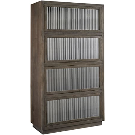 Bellevue Pulaski Accents 45" 4 Door Mango Display Cabinet Dark Wood
