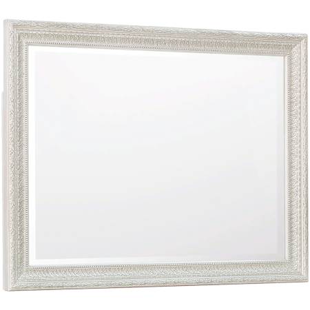 Bellevue Camila 52"W x 40"H Rectangular Beveled Framed Accent Mirror Cream