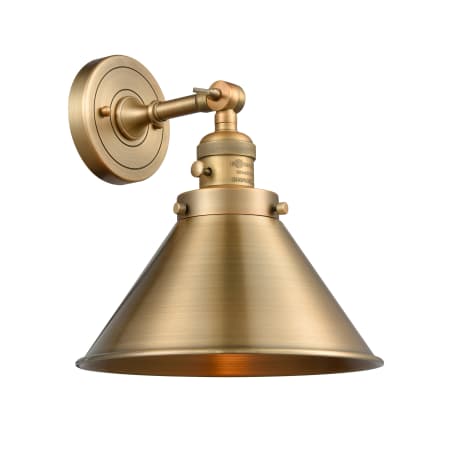 Bellevue Norman 8" Tall Bathroom Sconce Brushed Brass