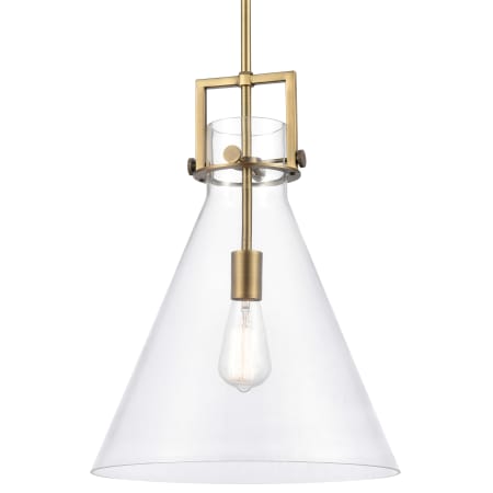 Bellevue Wendell 14" Wide Pendant Brushed Brass