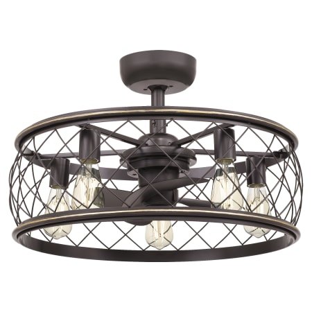 Bellevue Karnes 12" 3 Blade LED Indoor Ceiling Fan Palladian Bronze