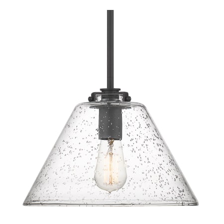 Bellevue Gerizzim 13" Wide Pendant Matte Black