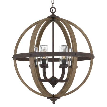 Bellevue Mayes 6 Light 25" Wide Pendant Rustic Black