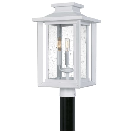 Bellevue Arthur 3 Light 19" Tall Outdoor Single Head Post Light White Lustre