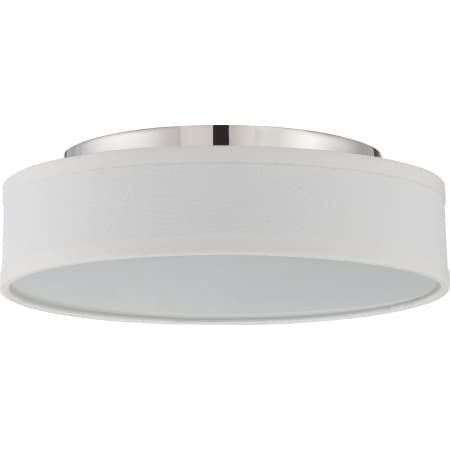 Bellevue Empyrean Single Light 13" Wide Integrated LED Flush Mount Drum Ceiling Fixture Polished Nickel
